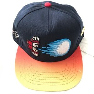 NWOT CAYLER & SONS 100% Cotton Video Game Shooting Fireball Snapback Cap Hat